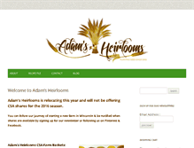 Tablet Screenshot of adamsheirlooms.com